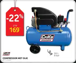 BricoPlanit Criko Compressor met Olie aanbieding
