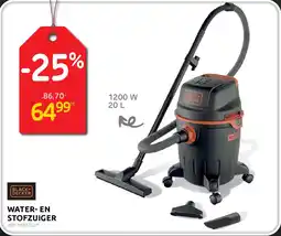 BricoPlanit Black+ Decker Water en Stofzuiger aanbieding