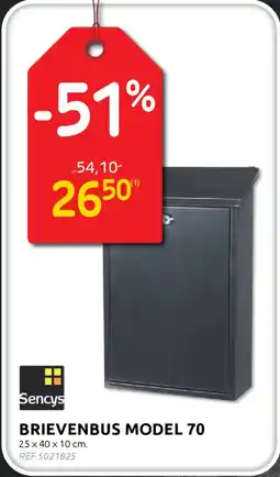 BricoPlanit Sencys Brievenbus model 70 aanbieding