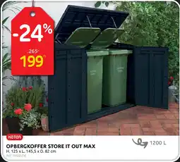 BricoPlanit Keter Opbergkoffer store it out max aanbieding