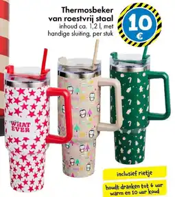 TEDi Thermosbeker van Roestvrij Staal aanbieding