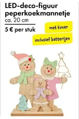 TEDi LED deco-figuur peperkoekmannetje aanbieding