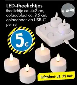 TEDi LED Theelichtjes aanbieding
