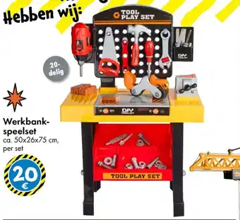 TEDi Werkbank Speelset aanbieding