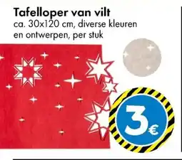 TEDi Tafelloper van vilt aanbieding