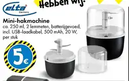 TEDi elta Mini hakmachine aanbieding