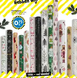 TEDi Inpakpapier aanbieding