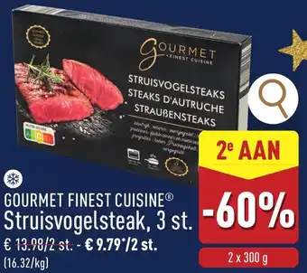 Gourmet finest cuisine Struisvogelsteak, 3 st.