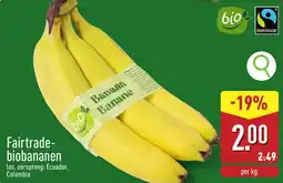 ALDI Fairtrade bio bananen aanbieding