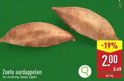 ALDI Zoete aardappelen aanbieding