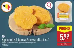 ALDI Kipschnitzel tomaat/mozzarella, 4 st. aanbieding