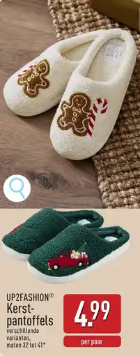 ALDI Up2fashion Kerstpantoffels aanbieding