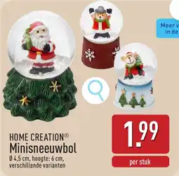 ALDI Home Creation Minisneeuwbol aanbieding