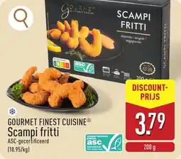 ALDI Gourmet finest cuisine Scampi fritti aanbieding