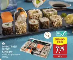 ALDI Gourmet finest cuisine Sushibox aanbieding
