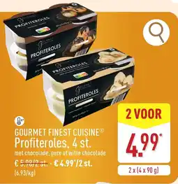 ALDI Gourmet finest cuisine Profiteroles, 4 st. aanbieding