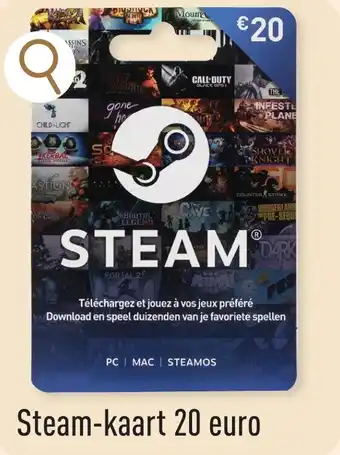ALDI Steam-kaart 20 euro aanbieding