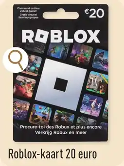 ALDI Roblox-kaart 20 euro aanbieding