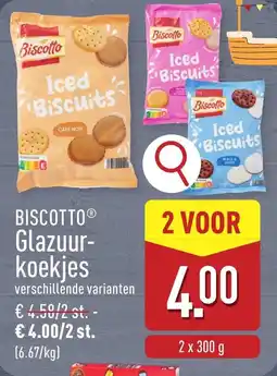 ALDI Biscotto Glazuurkoekjes aanbieding