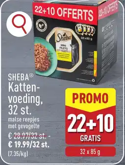 ALDI Sheba Kattenvoeding, 32 st. aanbieding