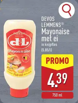 ALDI Devos lemmens Mayonaise met ei aanbieding