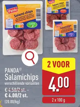ALDI Panda Salamichips aanbieding