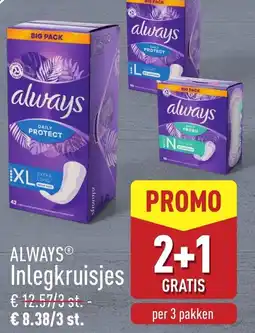 ALDI Always Inlegkruisjes aanbieding