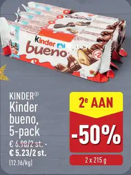 ALDI Kinder bueno, 5-pack aanbieding