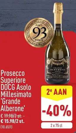 ALDI Prosecco Superiore DOCG Asolo Millesimato Grande Alberone' aanbieding