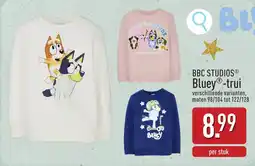 ALDI BBC studios Bluey trui aanbieding