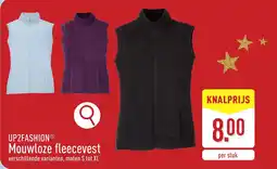 ALDI UP2FASHION Mouwloze fleecevest aanbieding
