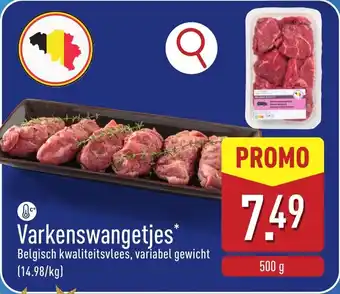 ALDI Varkenswangetjes aanbieding