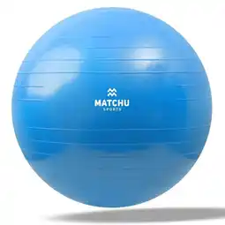 Decathlon Gymbal / fitness bal / swiss ball 75cm - blauw - Ø 75cm aanbieding