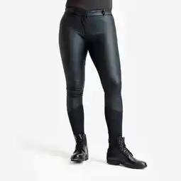 Decathlon Waterdichte paardrijbroek voor dames 500 Kipwarm zwart aanbieding
