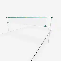 Decathlon Set voor recreatief beachvolleybal (net en palen) BV 500 6m blauw aanbieding