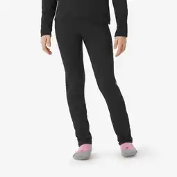 Decathlon Kinderthermobroek voor skiën BL 500 naadloos zwart aanbieding