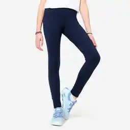 Decathlon Warme en ademende multisportlegging voor meisjes blauw aanbieding