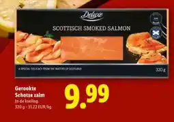 Lidl Gerookte Schotse zalm aanbieding