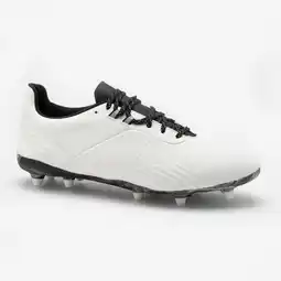 Decathlon Rugbyschoenen voor volwassenen Advance R500 FG wit aanbieding