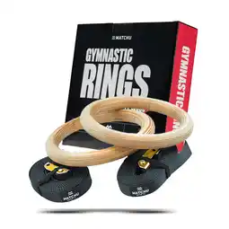 Decathlon Houten turnringen / gymringen voor crosstraining Ø 23 cm aanbieding