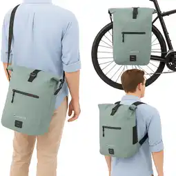 Decathlon Fietsrugzak 3in1 - Waterdicht - 25L - Laptopvak 17 (Salie) aanbieding