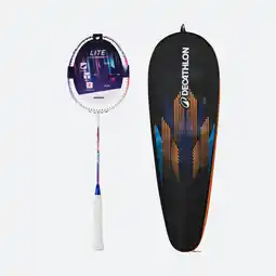 Decathlon Badmintonracket voor volwassenen BR Lite 990 Pro bespannen magenta aanbieding