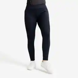 Decathlon Rijbroek voor ruitersport dames met silicone inzetstukken zwart aanbieding