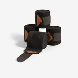 Decathlon Polobandages paard en pony zwart 4 stuks aanbieding
