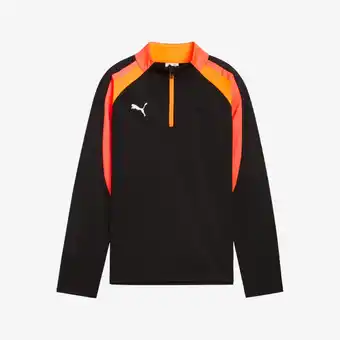 Decathlon Trainingsshirt voor kinderen individualLIGA 25 zwart/oranje aanbieding