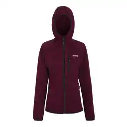Decathlon Dames Newhill Fleecejas met capuchon (Donker Pimento) aanbieding
