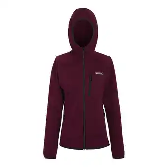 Decathlon Dames Newhill Fleecejas met capuchon (Donker Pimento) aanbieding
