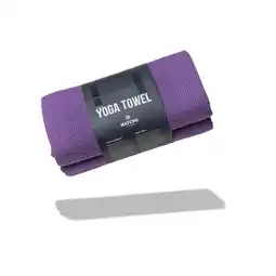 Decathlon Yoga handdoek - Royal purple - 183 cm - 61 cm - 80% polyester aanbieding