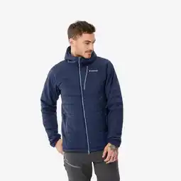 Decathlon Gewatteerde herenjas voor bergsporten Alpinism synthetisch blauw aanbieding