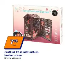 Action Crafts & Co miniatuurhuis boekensteun aanbieding